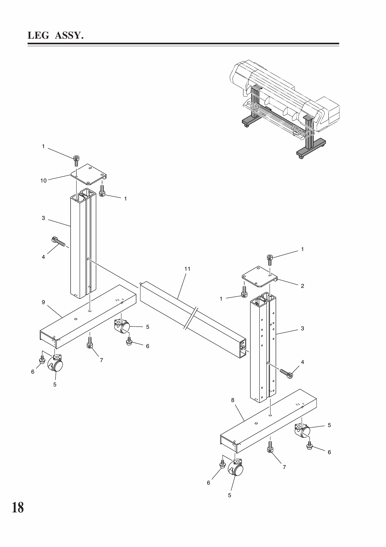 MIMAKI JV4 130 160 180 MECHANICAL DRAWING Parts Manual-5